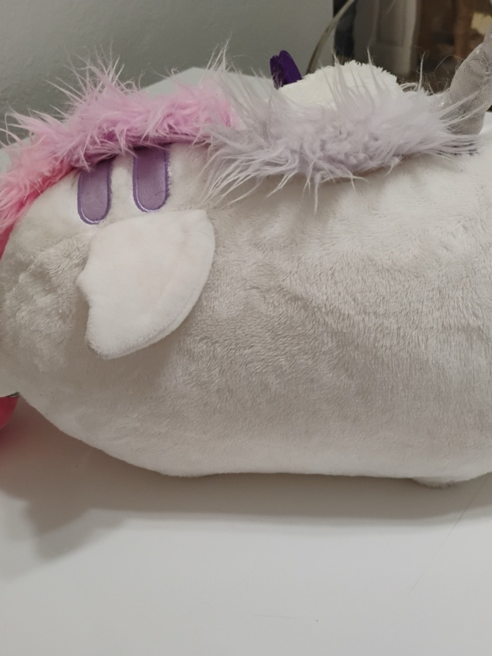 Pusheen White & Pink Unicorn Plush with Purple Accents - Picture 2 of 2